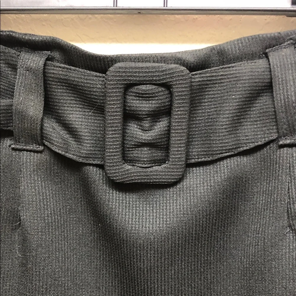 Tracy Evans Black Textured Belted Mini Skirt